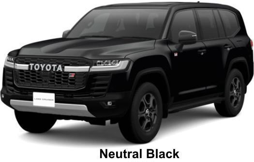 New Toyota Land Cruiser-300 GR-Sport body color: Neutral Black