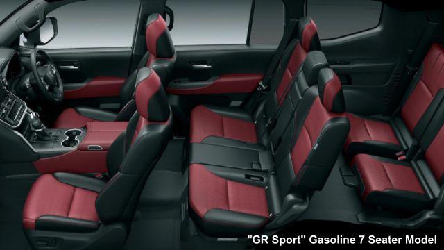 New Toyota Land Cruiser-300 GR Sport photo: Interior view image (Black + Dark Red)