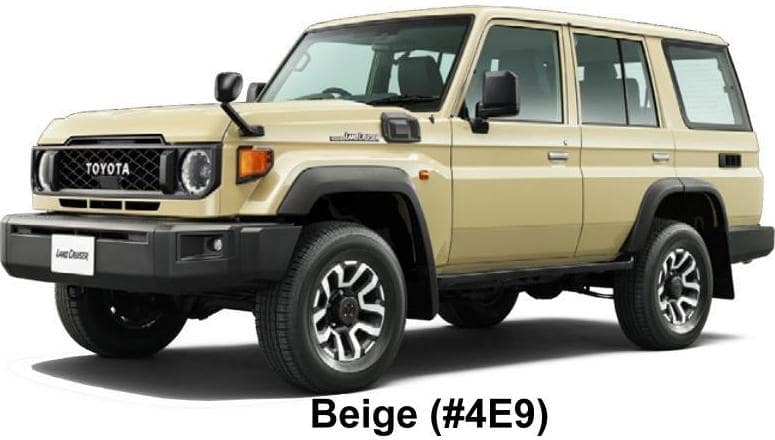 New Toyota Land Cruiser-70 body color: BEIGE (Color No. 4E9)