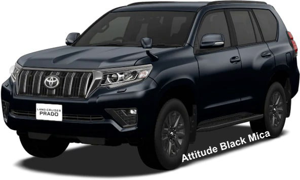 New Toyota Land Cruiser Prado "Black Edition" body color: ATTITUDE BLACK MICA