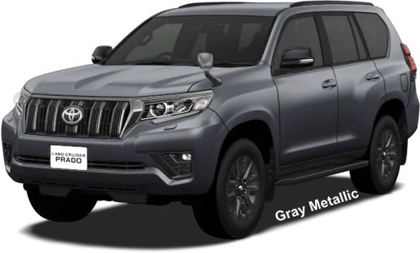 New Toyota Land Cruiser Prado "Black Edition" body color: GRAY METALLIC