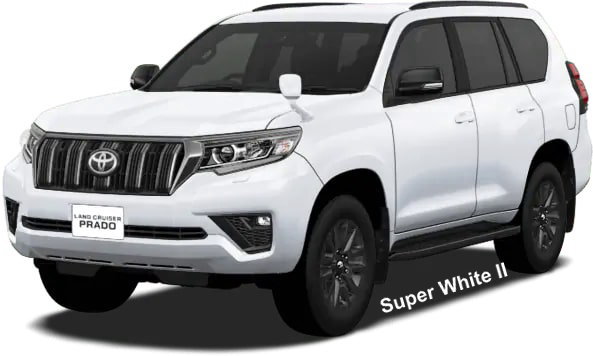 New Toyota Land Cruiser Prado "Black Edition" body color: SUPER WHITE II