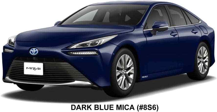 Toyota Mirai body color: Dark Blue Mica (Color No. 8S6)