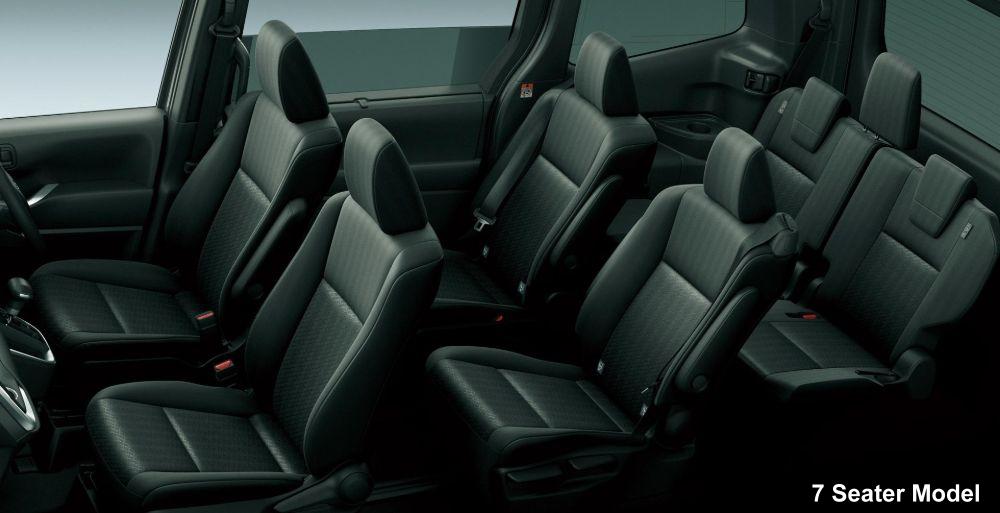 New Toyota Noah AERO photo: Interior view image of 7 Seater Model