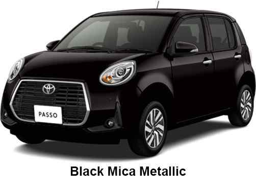 Toyota Passo Moda Color: Black Mica Metallic