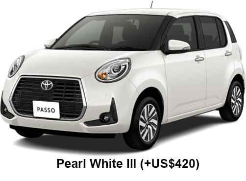Toyota Passo Moda Color: Pearl White Ⅲ
