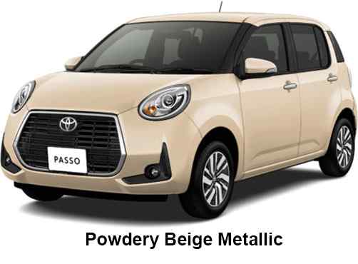 Toyota Passo Moda Color: Powdery Beige Metallic