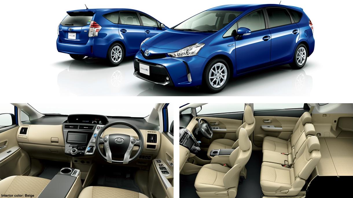 New Toyota Prius Alpha photo: Front and Back view