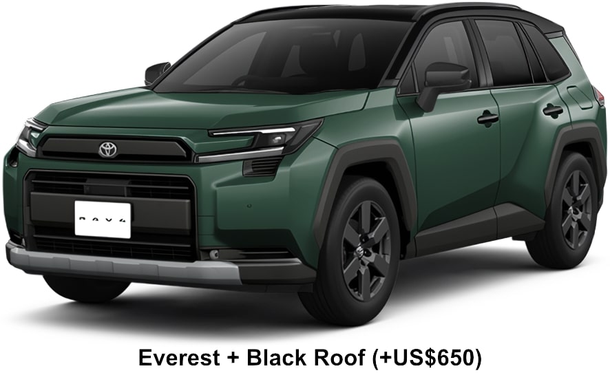 Toyota Rav4 Hybrid HEV Adventure body color:  Everest + Black Roof (+US$650)