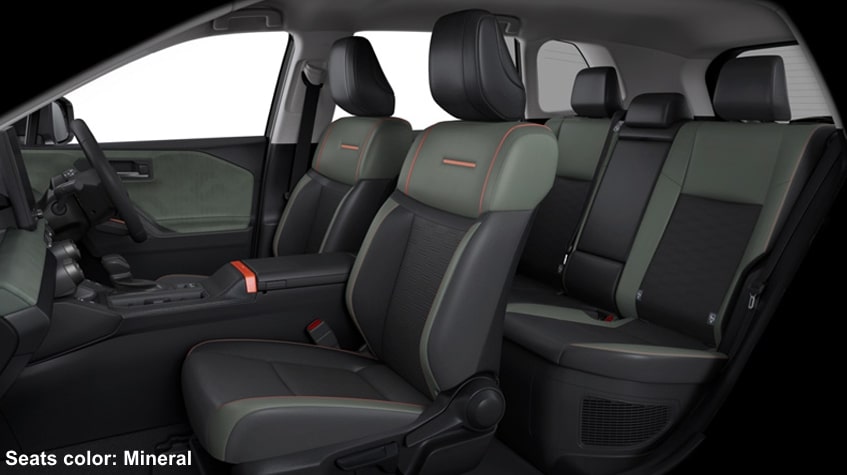 New Toyota Rav4 Adventure Hybrid HEV photo: Interior view picture and image (Mineral)