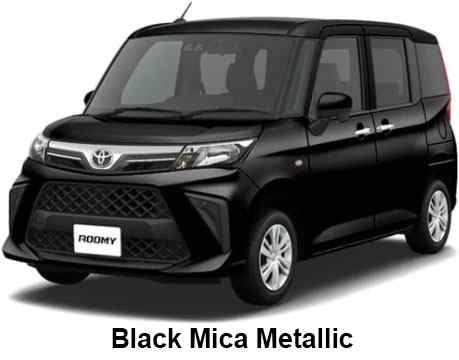 Toyota Roomy Color: Black Mica Metallic
