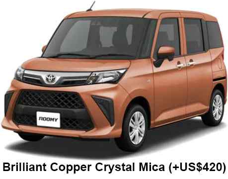 Toyota Roomy Color: Brilliant Copper Crystal Mica