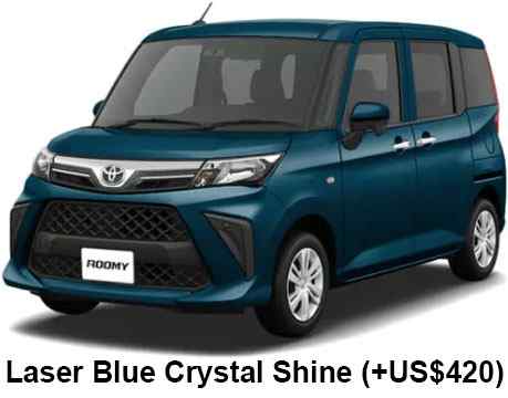 Toyota Roomy Color: Laser Blue Crystal Shine