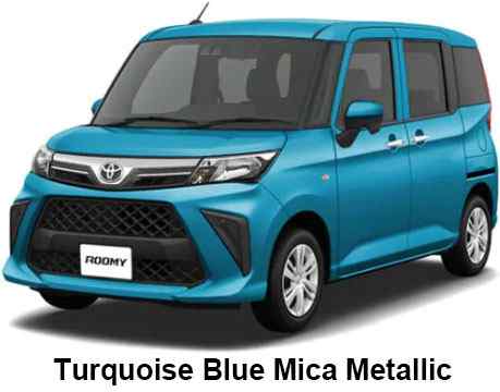Toyota Roomy Color: Turquoise Blue Mica Metallic