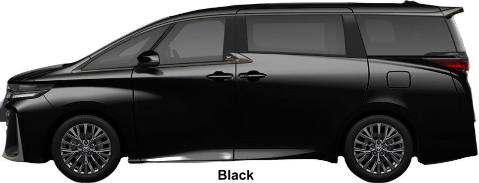 New Toyota Vellfire Z Premier body color: BLACK