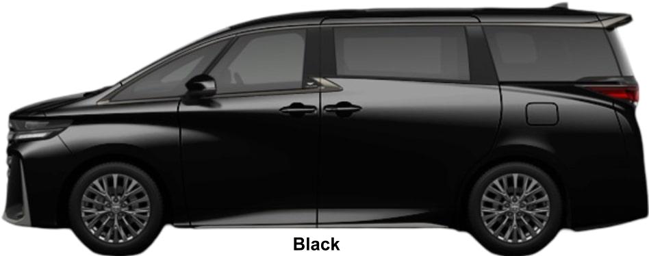 Toyota Vellfire Z-Premier body color: Black