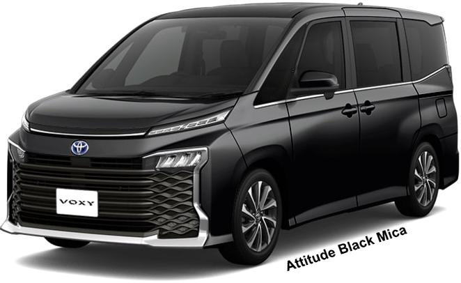 New Toyota Voxy Hybrid SZ body color: Attitude Black Mica