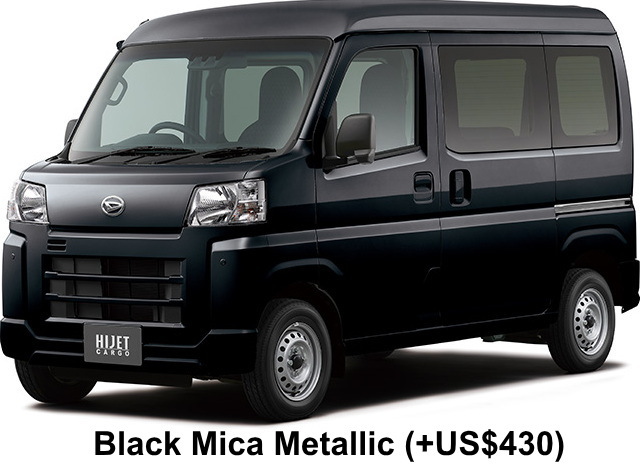 Daihatsu Hijet Cargo body color: Black Mica Metallic (+US$430)