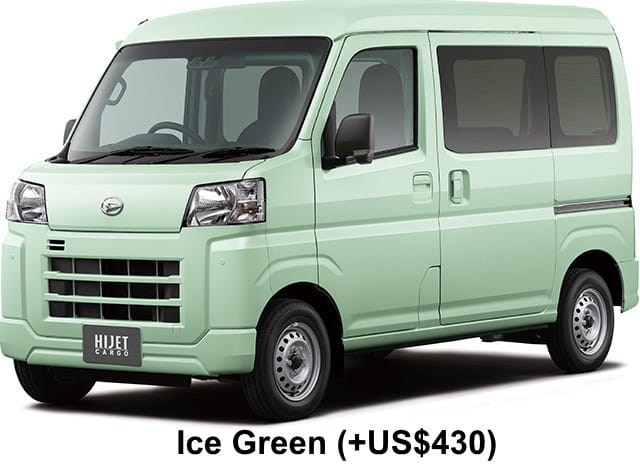 Daihatsu Hijet Cargo body color: Ice Green (+US$430)