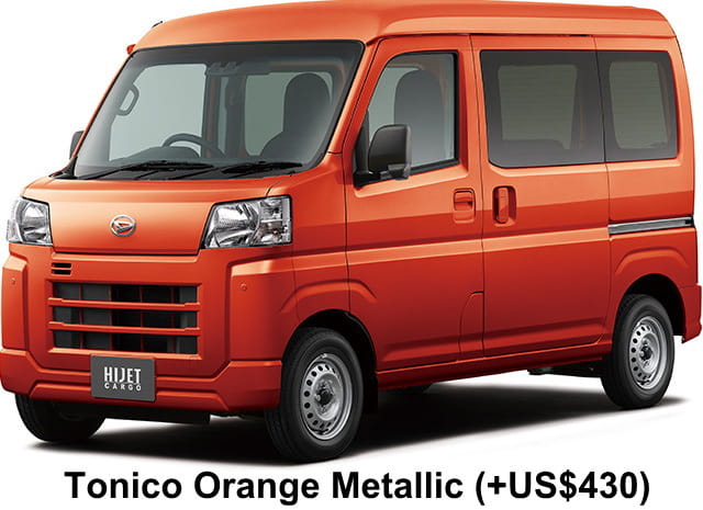 Daihatsu Hijet Cargo body color: Tonico Orange Metallic (+US$430)