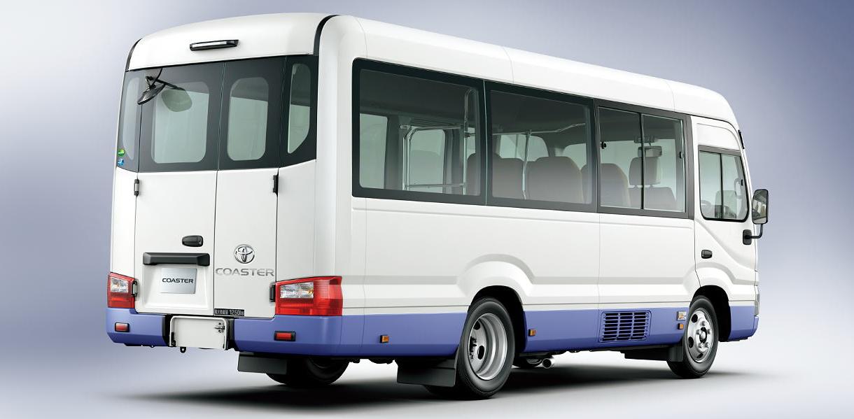 New Toyota Coaster Bus (9 Seater) photo: Back view