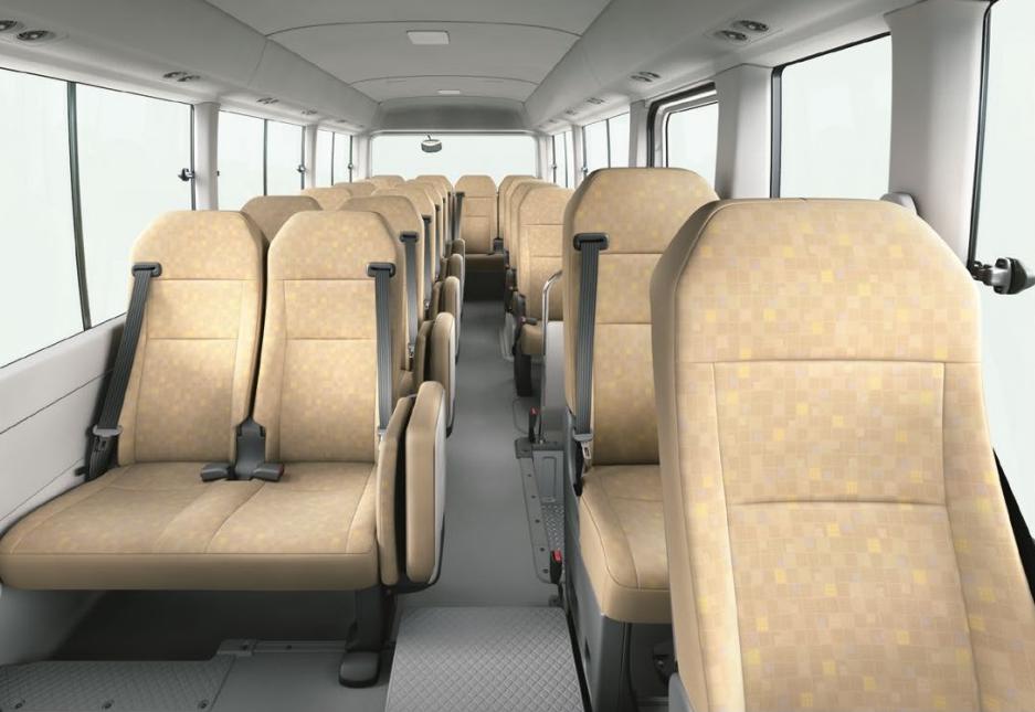 New Toyota Coaster Bus Interior photo, image, inside view picture