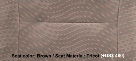 New Toyota Coaster Seats color: Brown (+US$480)
