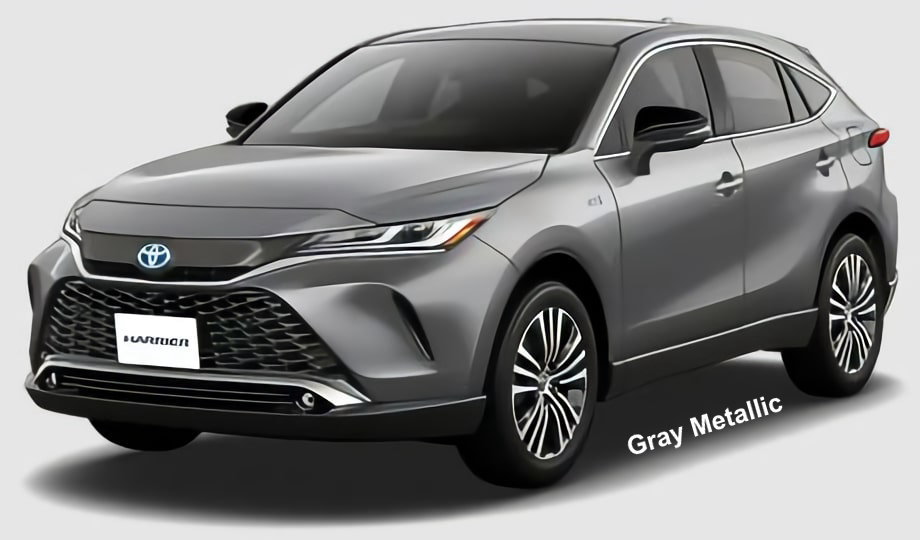 New Toyota Harrier PHEV body color: GRAY METALLIC