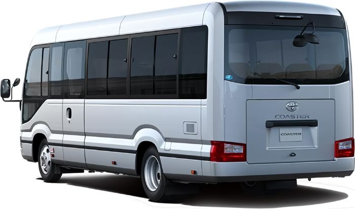 Toyota Coaster GX picture: Back view image