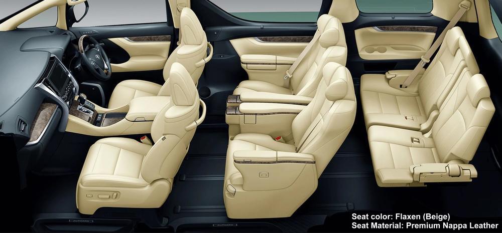 New Toyota Alphard Executive Lounge Seat color: FLAXEN NAPPA LEATHER