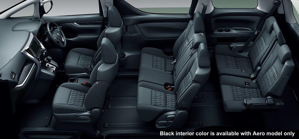 New Toyota Alphard Interior: Black color (for Aero Body Model only)