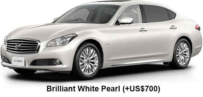 Nissan Cima Color: Brilliant White Pearl