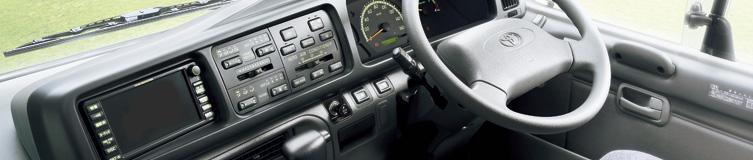 New Toyota Coaster Bus photo: Cockpit view