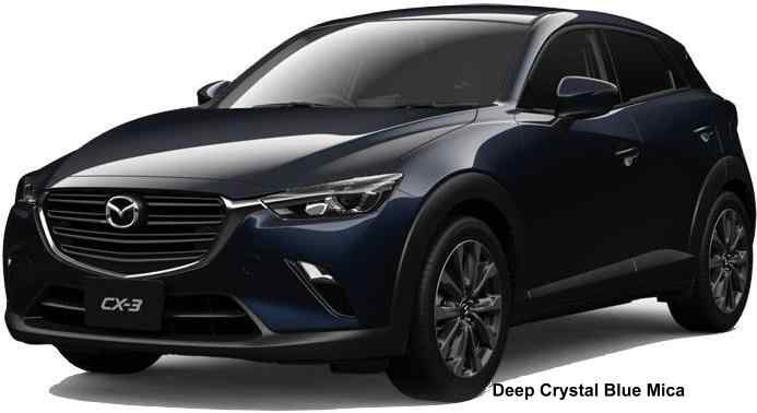New Mazda CX3 body color: Deep Crystal Blue Mica