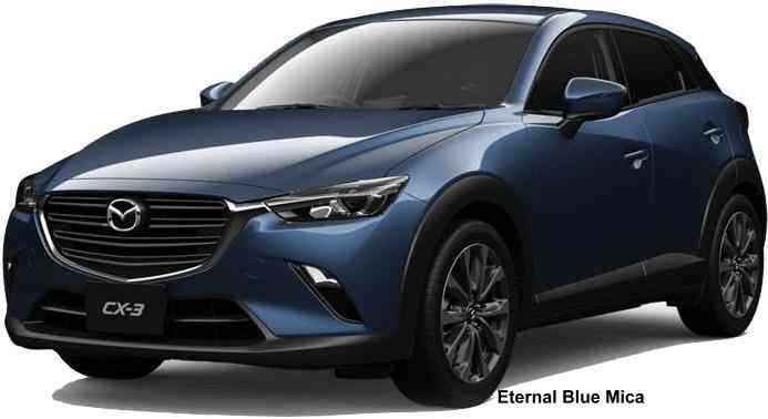 New Mazda CX3 body color: Eternal Blue Mica