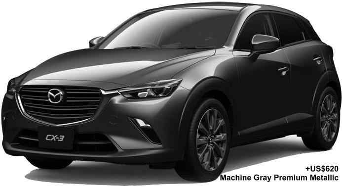 New Mazda CX3 body color: Machine Gray Premium Metallic (option color +US$620)