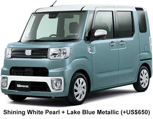 Daihatsu Wake Color: Shining White Pearl + Lake Blue Metallic