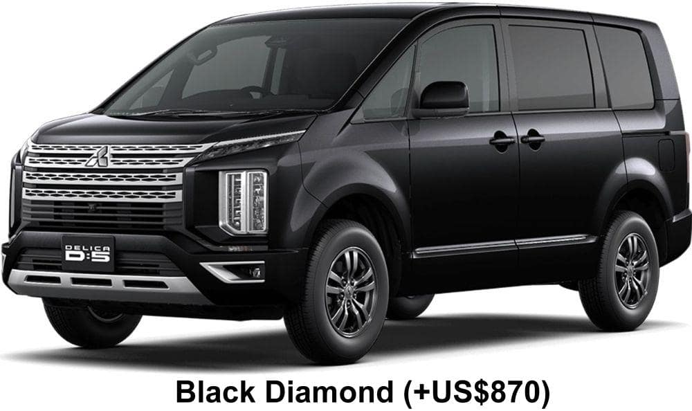 Mitsubishi Delica D5 body color: Black Diamond (+US$870)