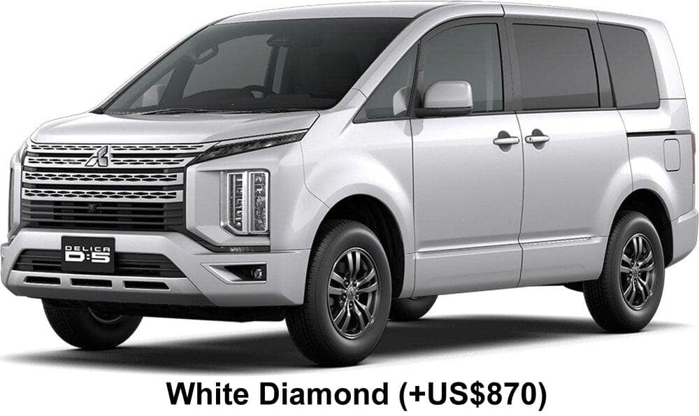Mitsubishi Delica D5 body color: White Diamond (+US$870)