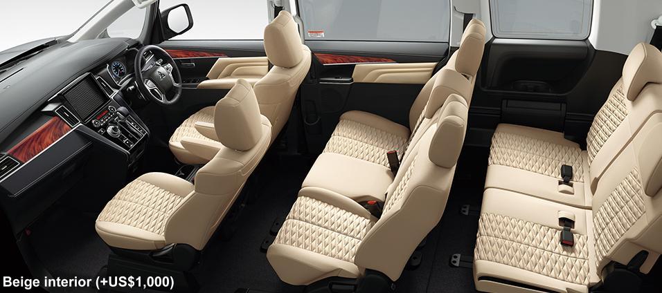 New Mitsubishi Delica D5 photo: Interior view (Beige) +US$1,000