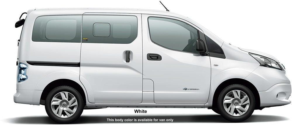 New Nissan e-NV200 van body color: WHITE