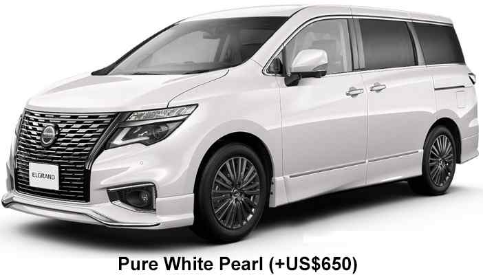 Nissan Elgrand Color: Pure White Pearl 4