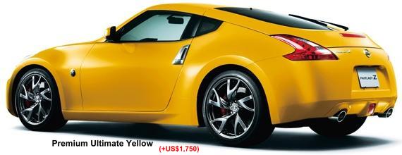 New Nissan Fairlady Z photo: PREMIUM ULTIMATE YELLOW (+US$1,750)