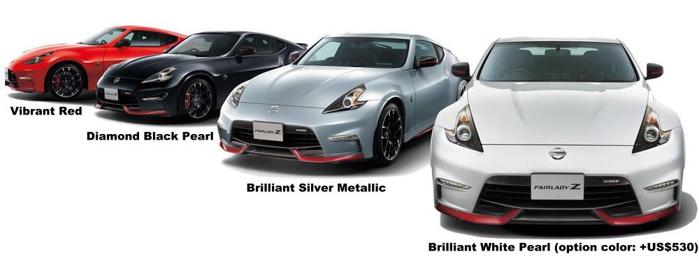 New Nissan Fairlady Z : Body colors list