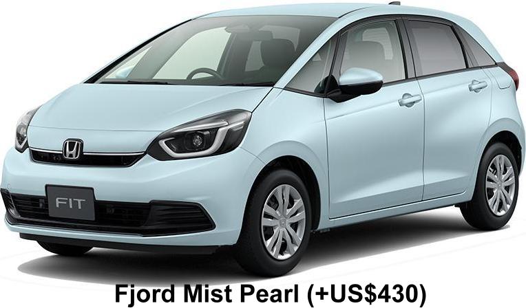 New Honda Fit body color: Fjord Mist Pearl (+US$430)