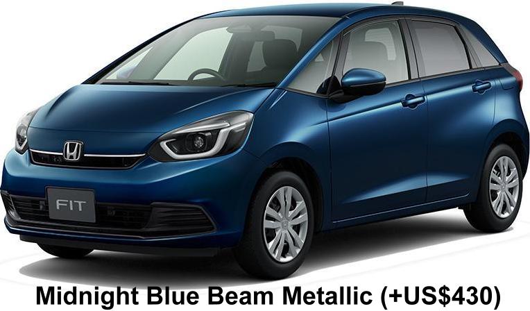 New Honda Fit body color: Midnight Blue Beam Metallic (+US$430)