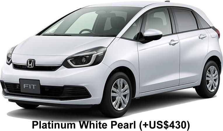 New Honda Fit body color: Platinum White Pearl (+US$430)