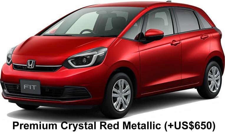 New Honda Fit body color: Premium Crystal Red Metallic (+US$650)