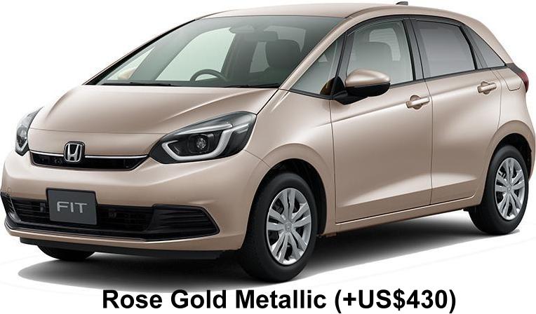 New Honda Fit body color: Rose Gold Metallic (+US$430)