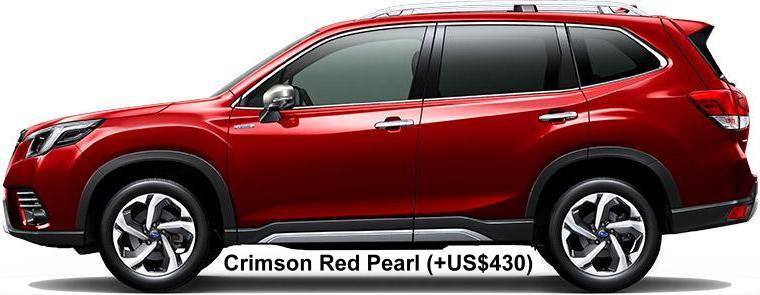 New Subaru Forester body color: Crimson Red Pearl (+US$430)